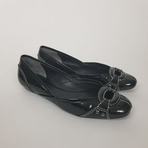 Cole Haan Black Patent Leather Ballet Flats